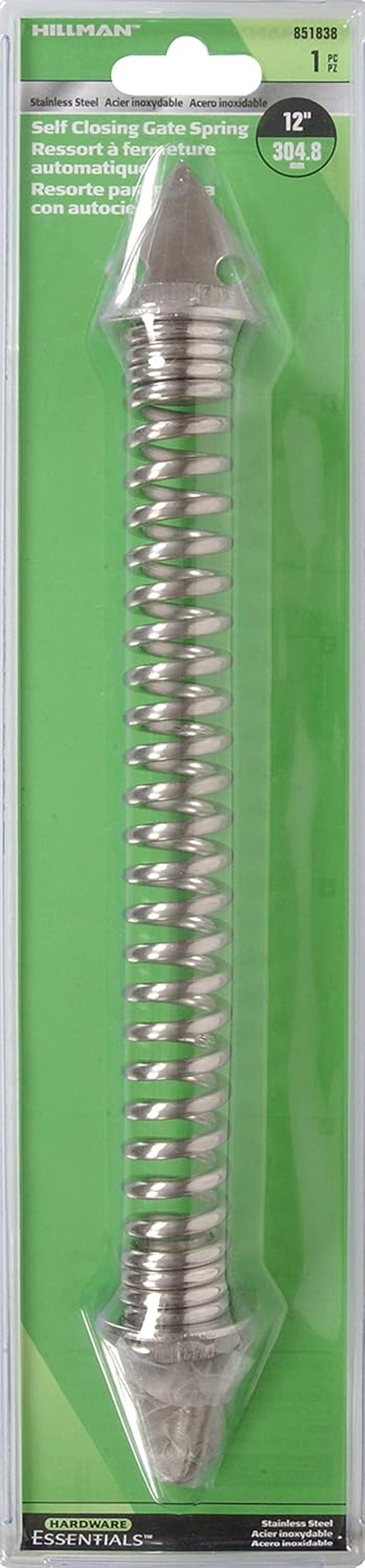 Hillman Stainless Steel Self Closing Gate Spring - Adjustable Tension, 851838 image number 2