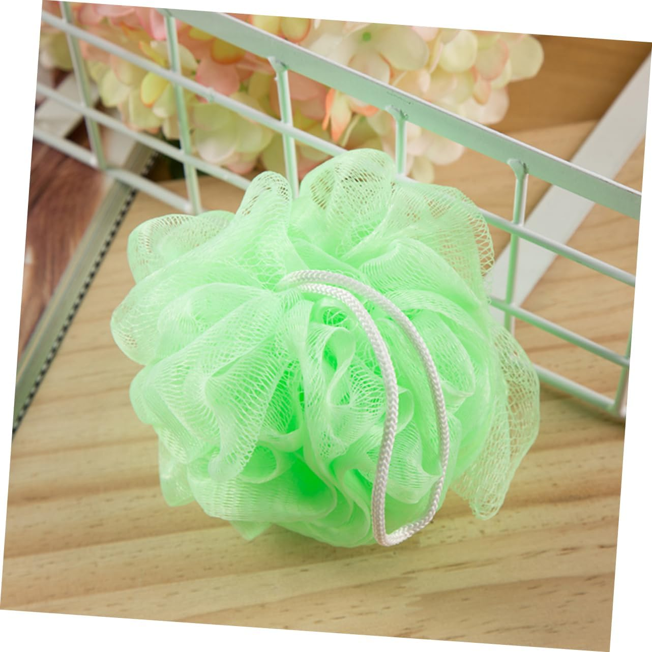 IWOWHERO Bath Ball Shower Ball Mesh Net Loofah Sponge 16Pcs Set Body Scrubber Soft Bath Accessory image number 3