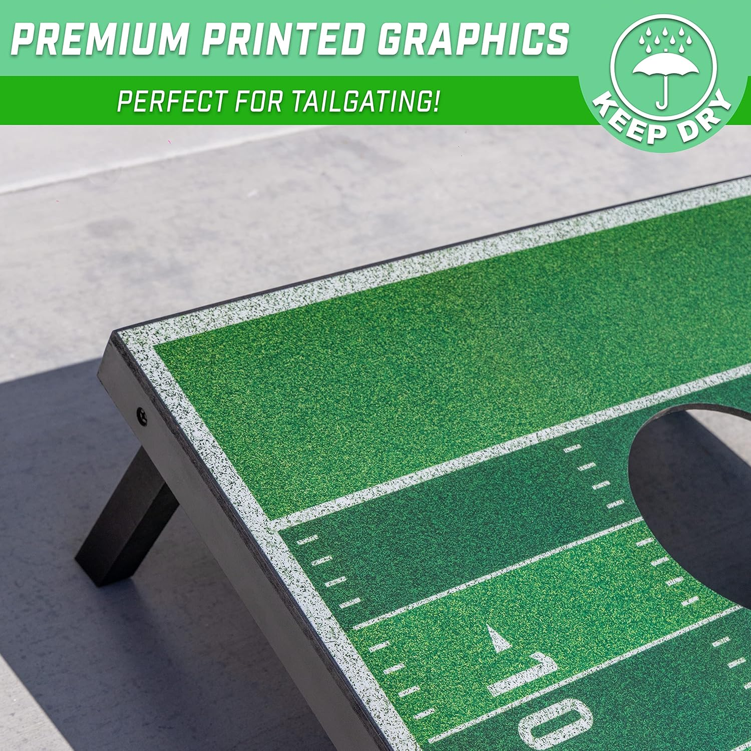 Gosports Classic Cornhole Sets &ndash; Choose 4'X2' or 3'X2' - Includes 8 Bean Bags, Travel Case and Game Rules (Choice of Style) image number 6