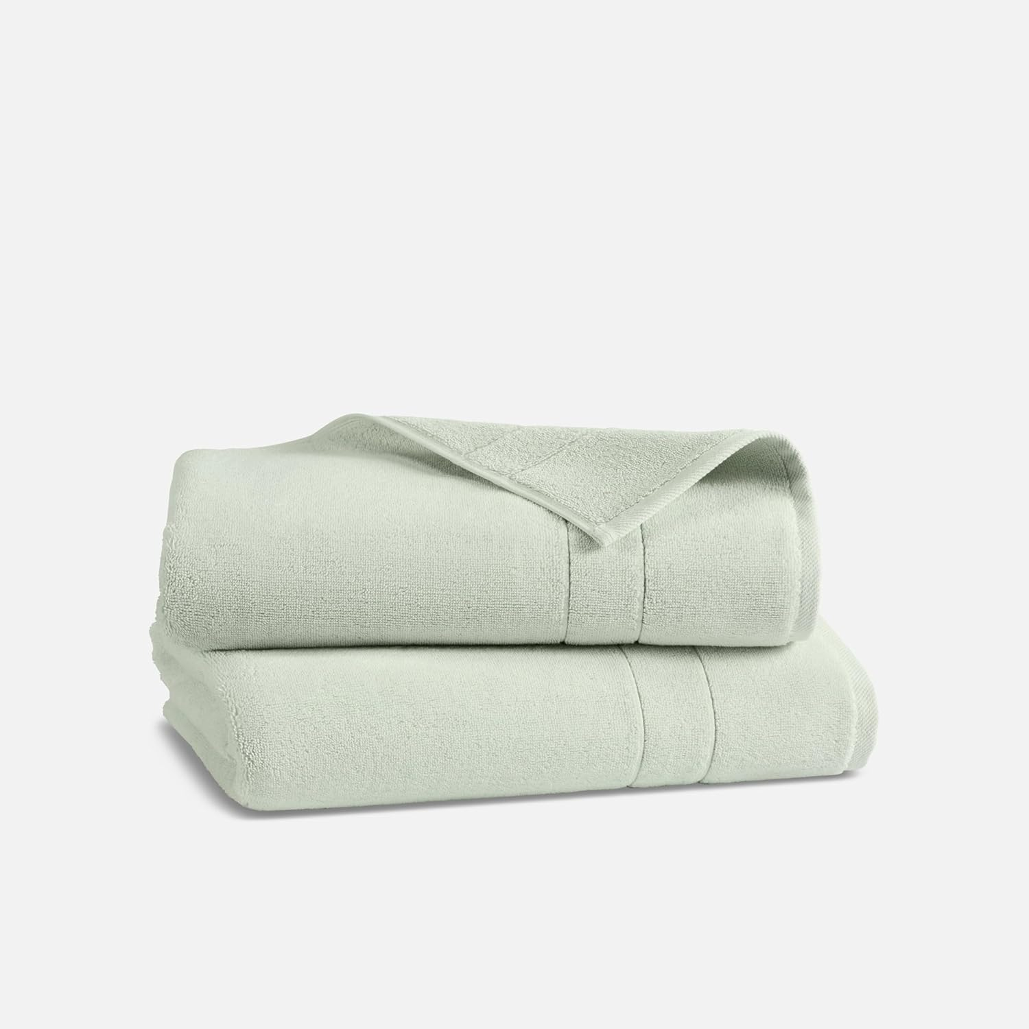Brooklinen Super-Plush Bath Towels - Set of 2, Smoke Gray, 100% Cotton | Best Luxury Spa Towels