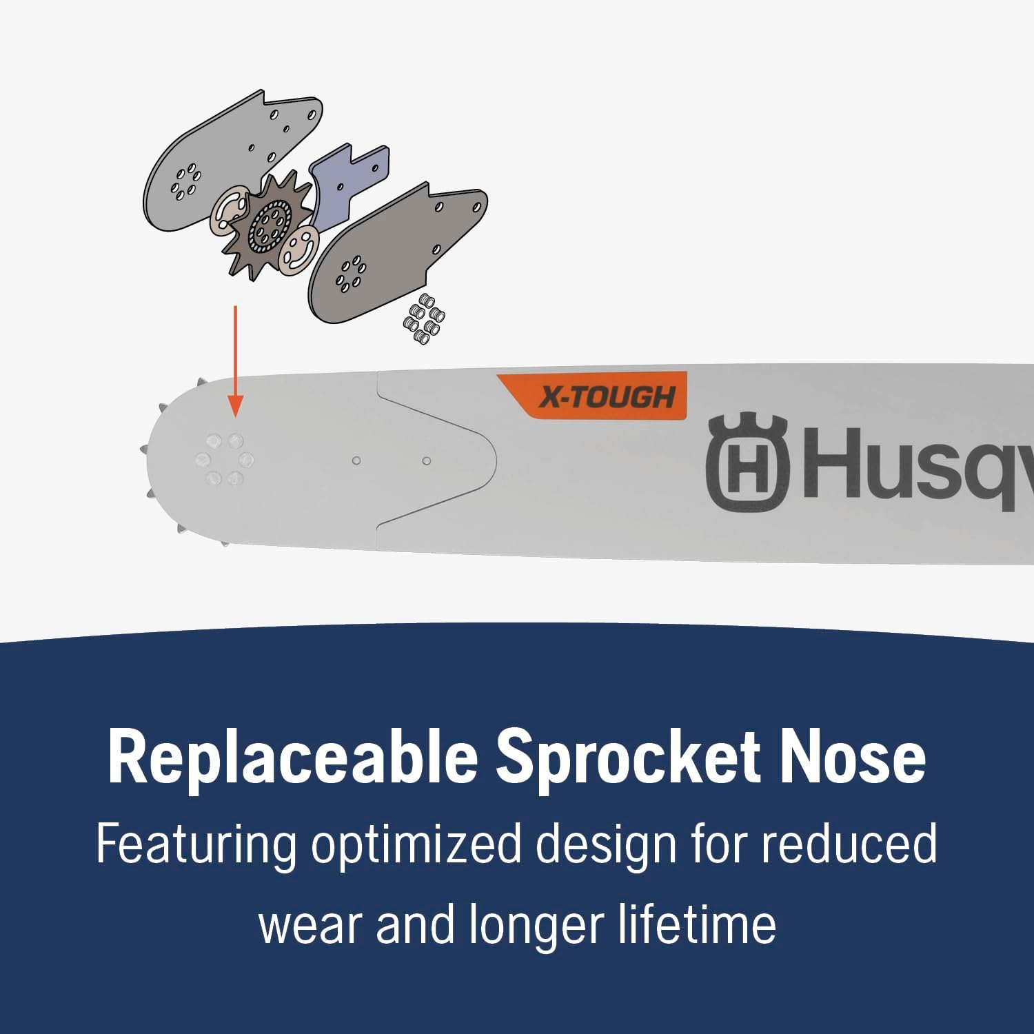 Husqvarna Genuine 596689172 20" 3/8" .058" 72DL HT388 XT Chainsaw Guide Bar image number 2