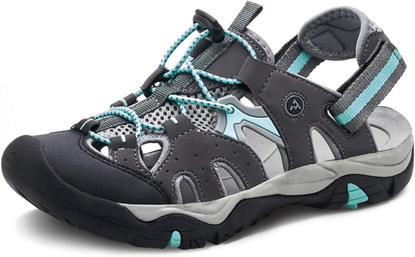 TSLA ATIKA Women Athletic Outdoor Sandal, Closed Toe Lightweight Walking Water Shoes, Summer Sport Hiking Sandals