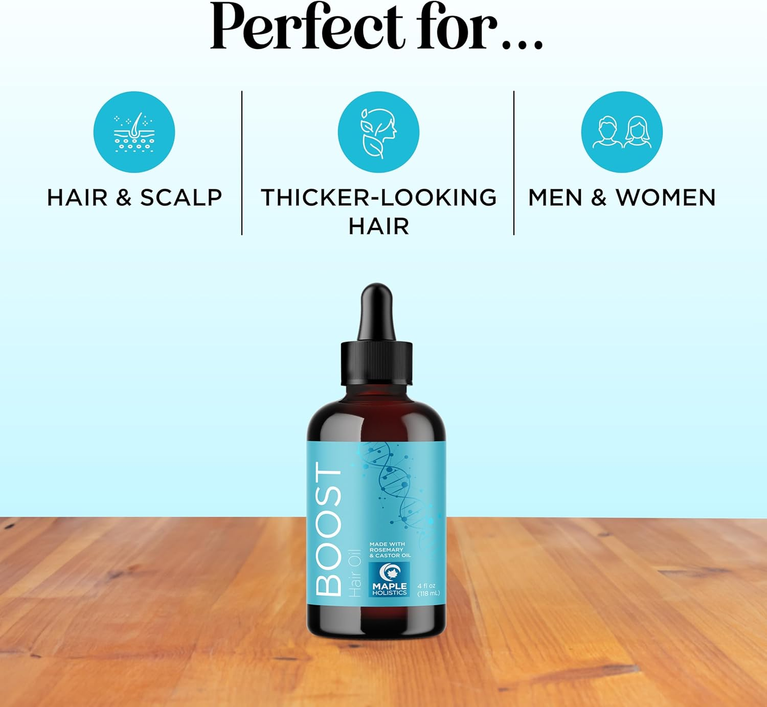 Hair Growth Oil for Dry Damaged Hair - Thickening Rosemary Formula for Women and Men - Vegan Scalp Treatment for Frizzy Thin and Weak Hair with Jamaican Black Castor Oil image number 5