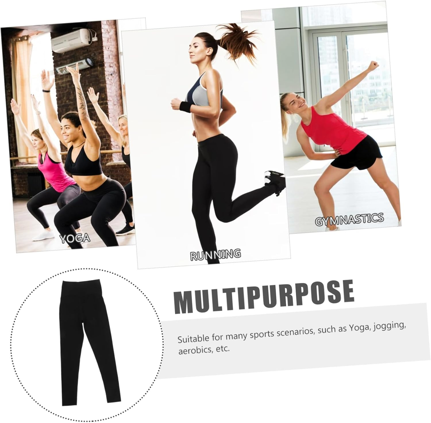 Maternity Leggings Seamless Pregnancy Pants Soft Flexible Waistband for Long-Term Wear Yoga Activewear image number 2