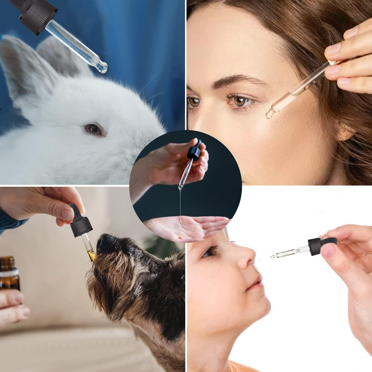 1/2 Oz Glass Dropper Bottle, 15Ml Tincture Bottles with Dropper, Labels- Leak Proof Travel Eye Dropper Bottle Amber for Extracts & Essential Oil, Liquids, Perfume(16 Pieces) image number 6