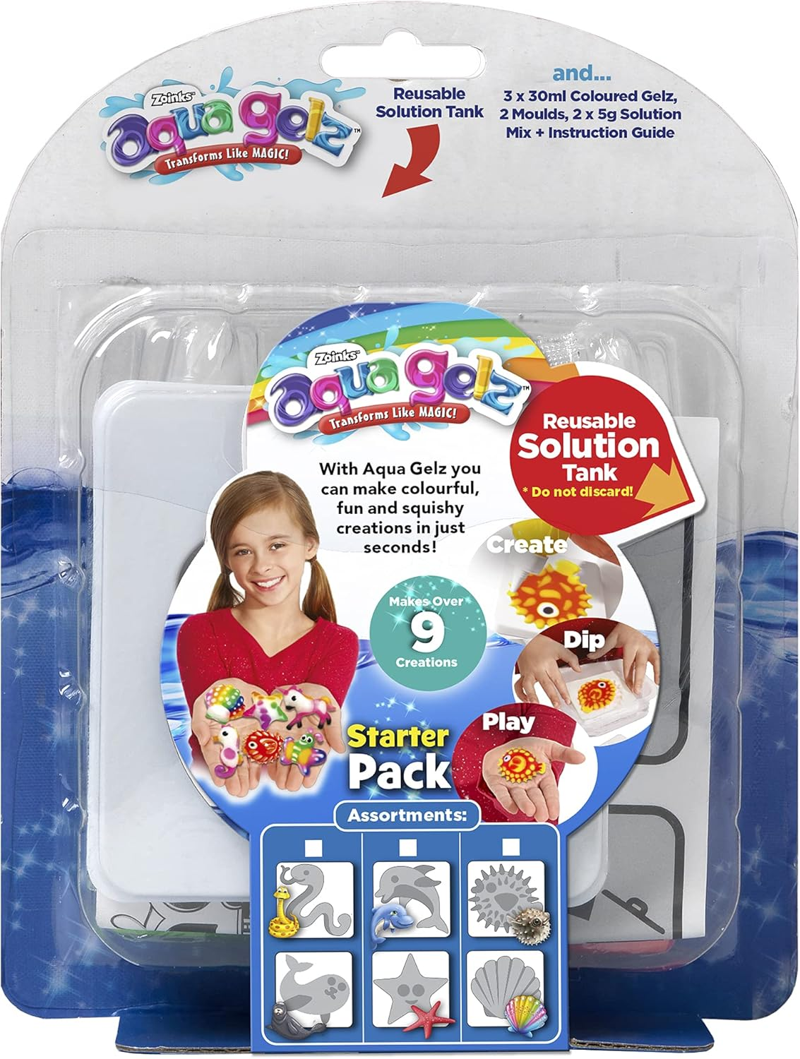 John Adams 577 11102 EA Aquagelz Starter Pack Assorted-3 Titles, Multicolor image number 4