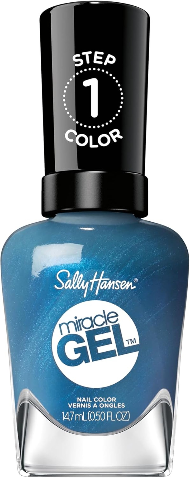 Sally Hansen Miracle Gel Nail Polish - Distressed Denim​, Chip-Resistant, High-Shine, Easy to Apply, 14.7Ml image number 1