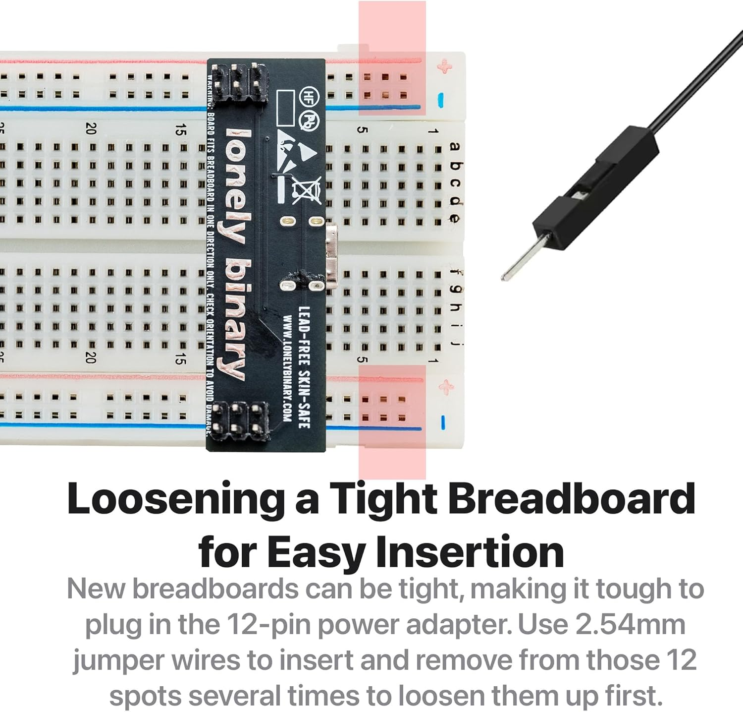 Breadboard Kit with 2 Full-Size 830 Points and 2 Half-Size 400 Points Solderless Breadboards, 4 Type-C Breadboard Power Supplies (3.3V / 5V Switchable), Ideal for Arduino, ESP32 image number 6