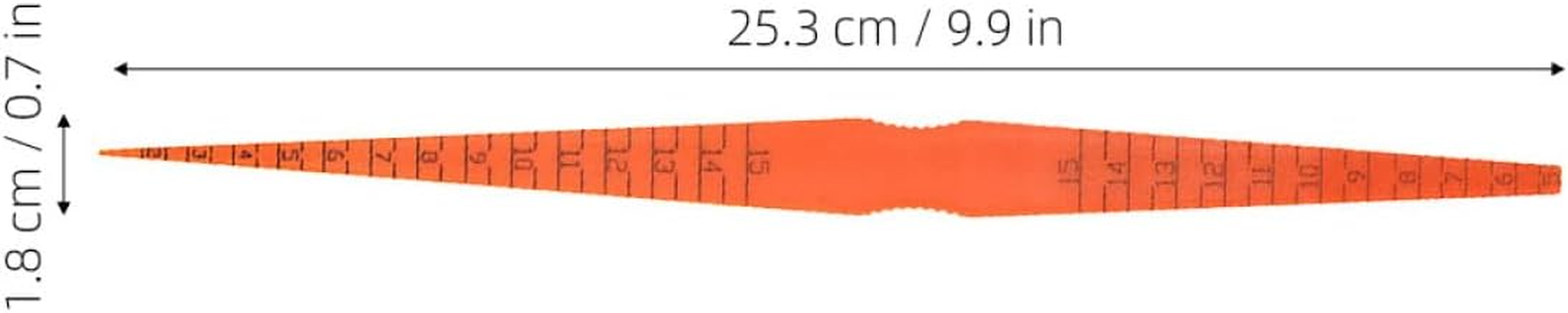 Cabilock 2Pcs Automotive Door Panel Gap Alignment Gauge Plastic Snake Ruler Measuring Tools Taper and Scale Gauge for Vehicle Body Gap Adjustment and Hinge Alignment image number 5