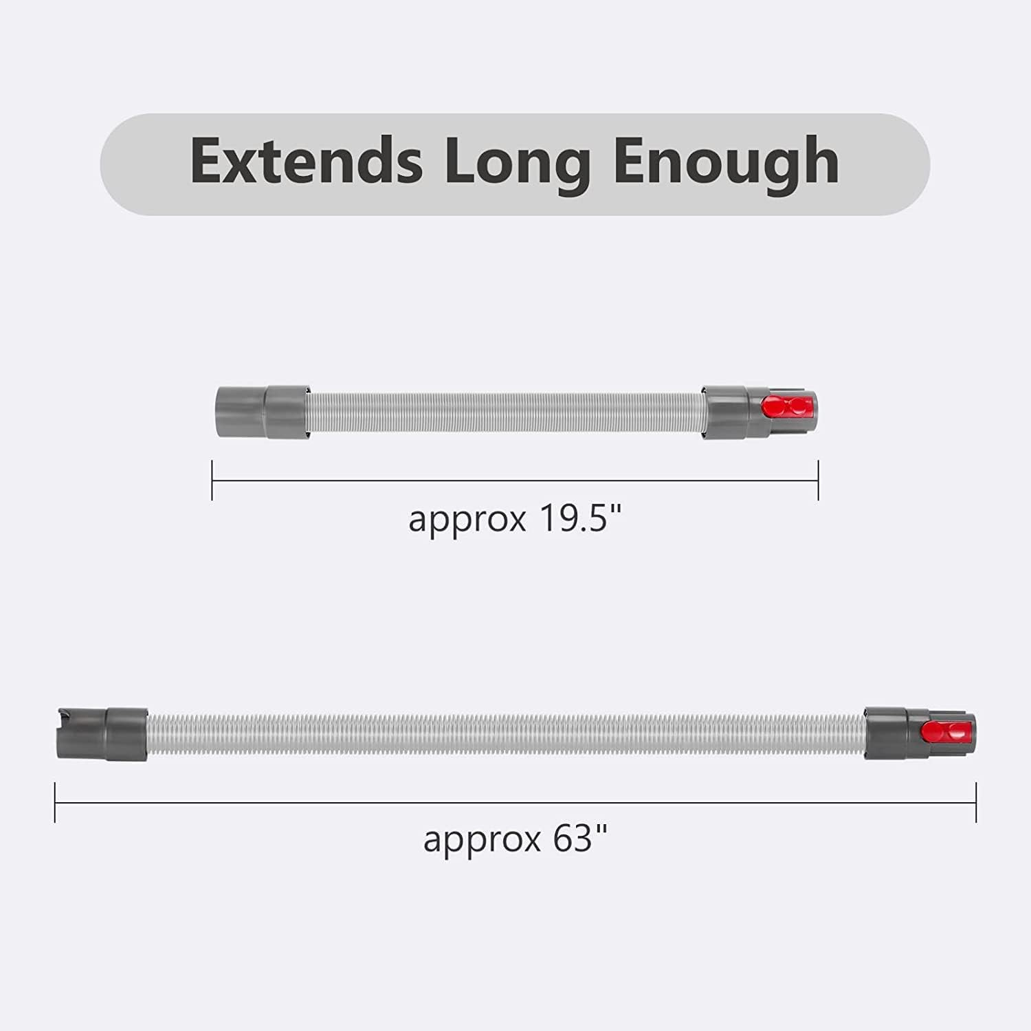 Flexible Extension Hose Attachment for Dyson V7/ V8/ V10/ V11/V15 Torque/Drive/Outsize/Absolute/Animal/Trigger/Motorhead/Trigger/Car+Boat Cordless Vacuum Cleaner Accessories Dyson Hose - As Picture image number 5