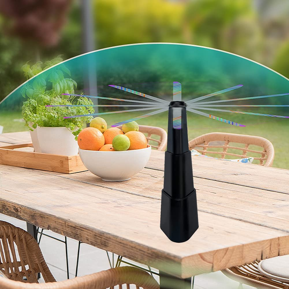 4 Pack Fly Repellent Fan for Tables, Insects Repellent Fly Fan with Holographic Blades, Portable Table Fly Fan for Outdoor Indoor Keep Flies Away image number 1