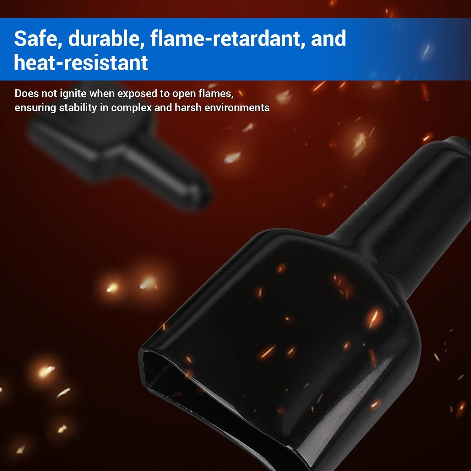 10Pcs Waterproof for Anderson Waterproof 50A Plug Dust Cable Sheath Cover Dust Proof Cable Jacket for Caravans, Solar Panels, 4WD, Battery Boxes, and Outdoor Use image number 4