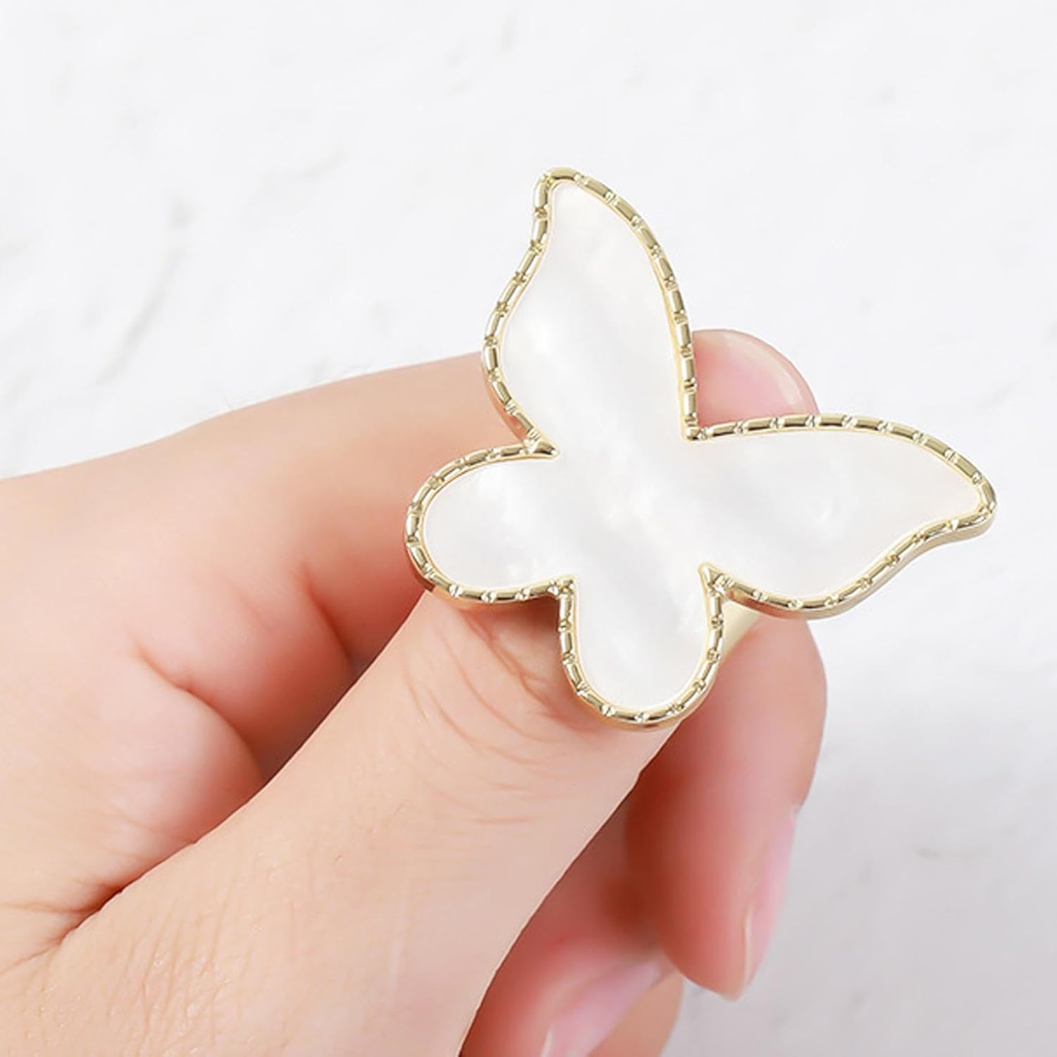 "Abbraccia" Nail Art Palette Color Mixing Plate Eyelash Glue Holder Women Gift Nail Art Accessories Nail Color Palette DIY Color Plates, White image number 4