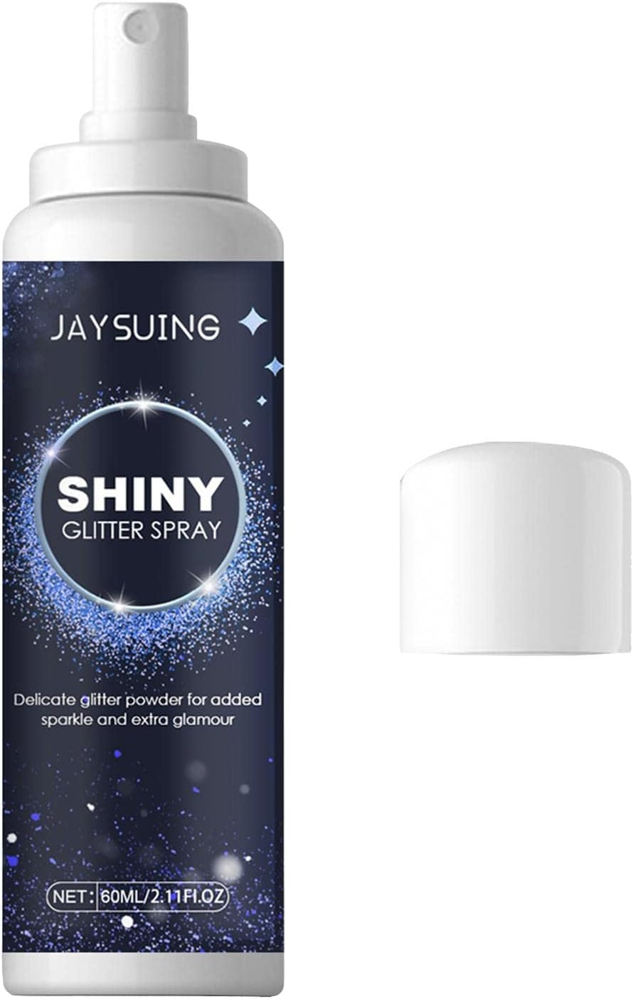 Eigell 60Ml Shiny Glitter Spray Sparkly Shimmery Glow Hair Highlighter Holographic Sprays Glitter Spray for Party Nightclub image number 2