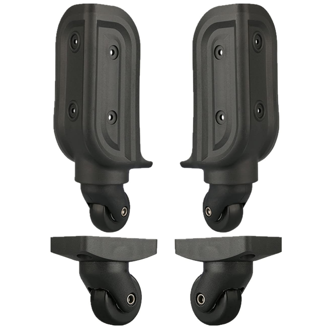 Suitcase Wheels,Suitcase Wheels Replacement Universal Wheel Replacement Luggage Wheels for Suitcases Travel Case Repair DIY (DL-W005) (A Pair Back Wheel) (Color : a Pair Front+Back Wheel) image number 5