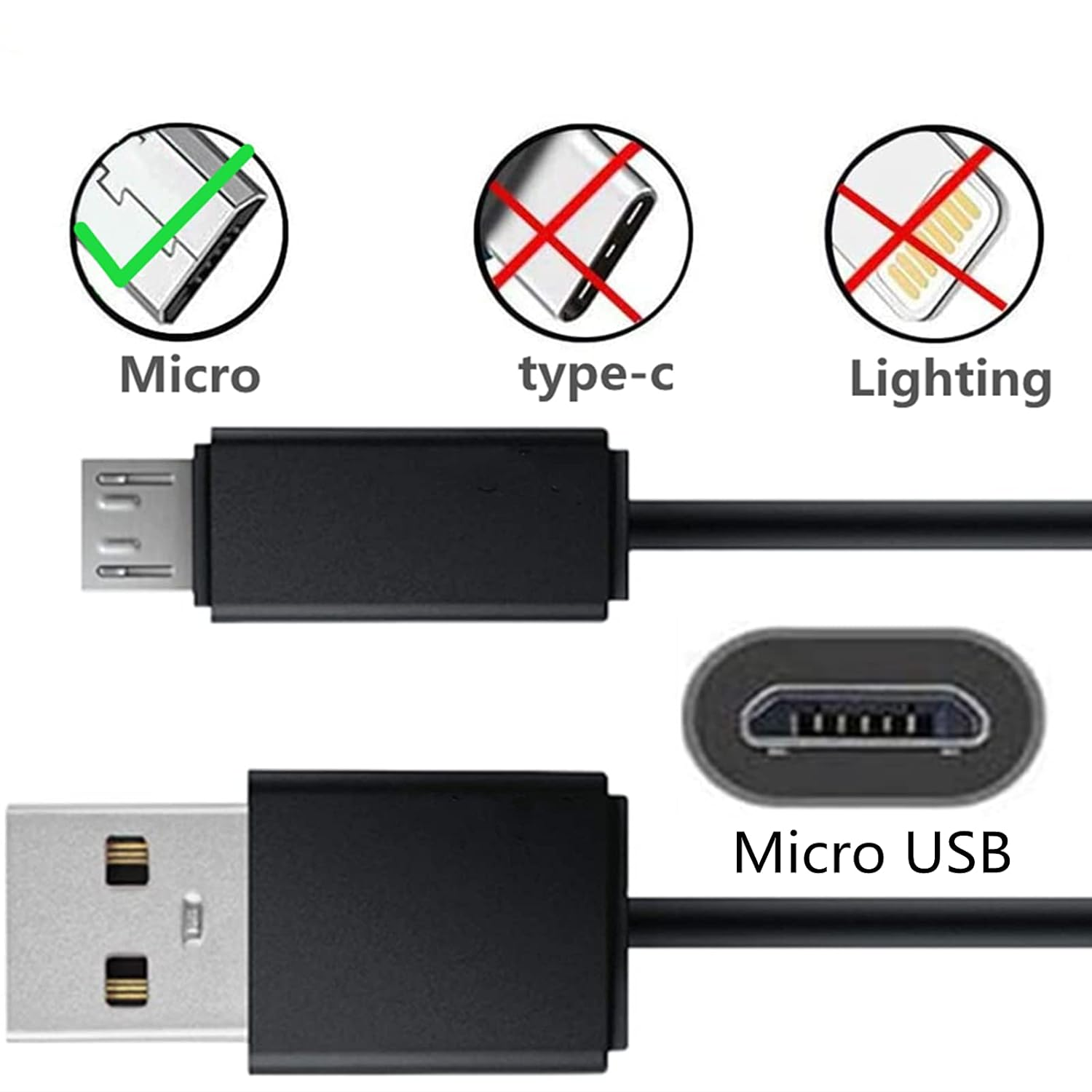 Aquelo USB Charger Cable Cord Compatible with Beats Studio 3 Solo 3 Wireless Powerbeats 2 3 Wireless Earphones image number 3