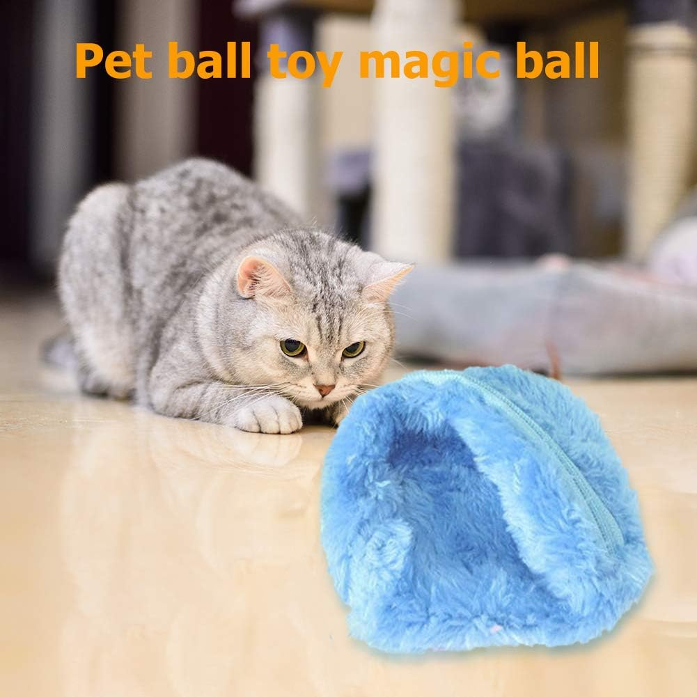5Pcs Battery Powered Pet Electric Magic Roller Ball Automatic Dog Cat Funny Toys image number 5