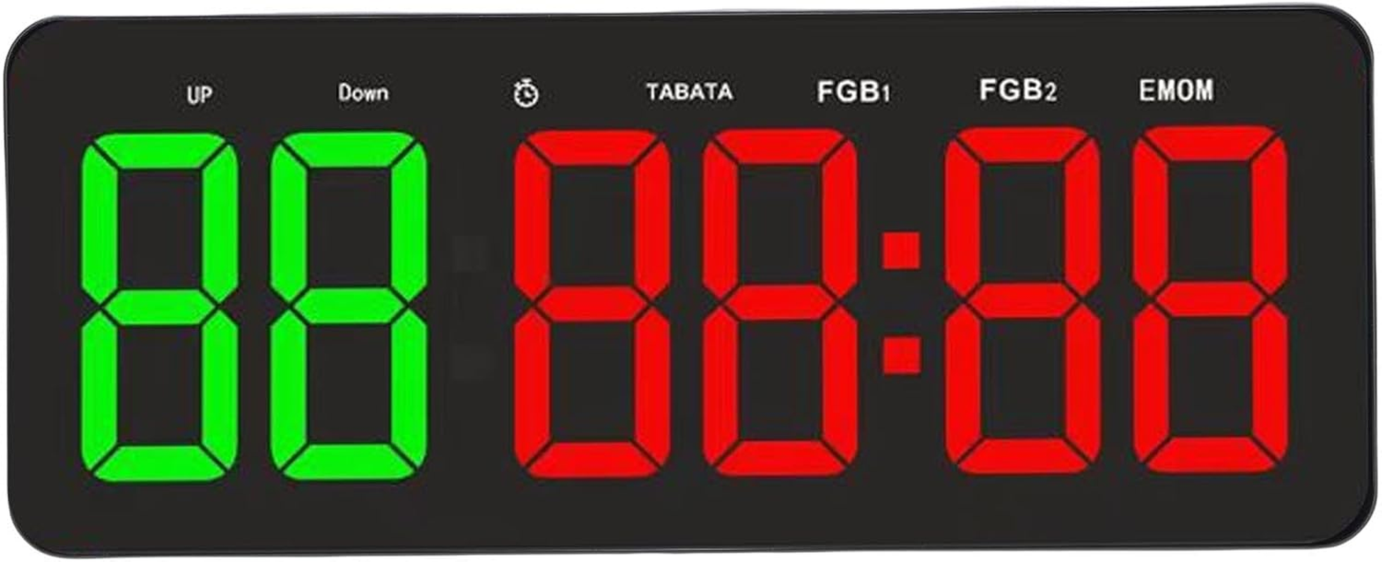 Dpofirs Portable Gym Timer Clock, 12.4 Inch Workout Interval Timer with Remote Control, Countdown Count up Stopwatch Wall Mounted for Training Boxing image number 6