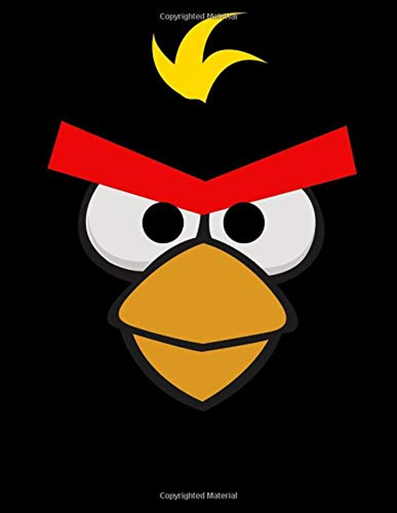 Angry Birds Notebook for Boys: Composition Notebook, Perfect for Angry Birds Lover; Black Angry Birds; 8.5 Inch X 11 Inch; 21.59 Cm X 26.94 Cm image number 1