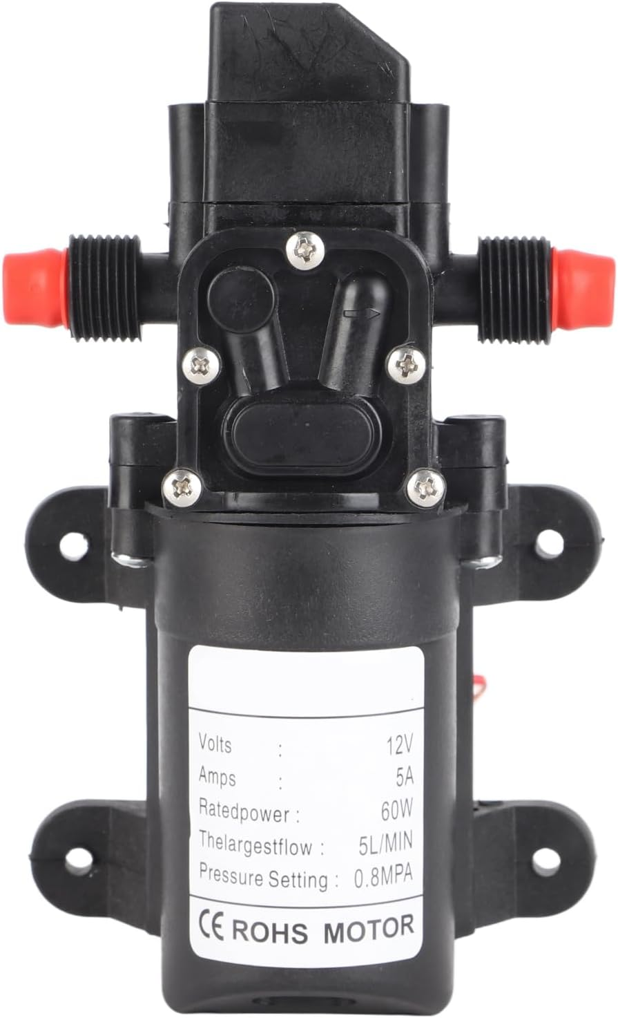 Akozon Highpressure DC 12V Self Priming 116Psi, for Caravan, Camping & Boating.