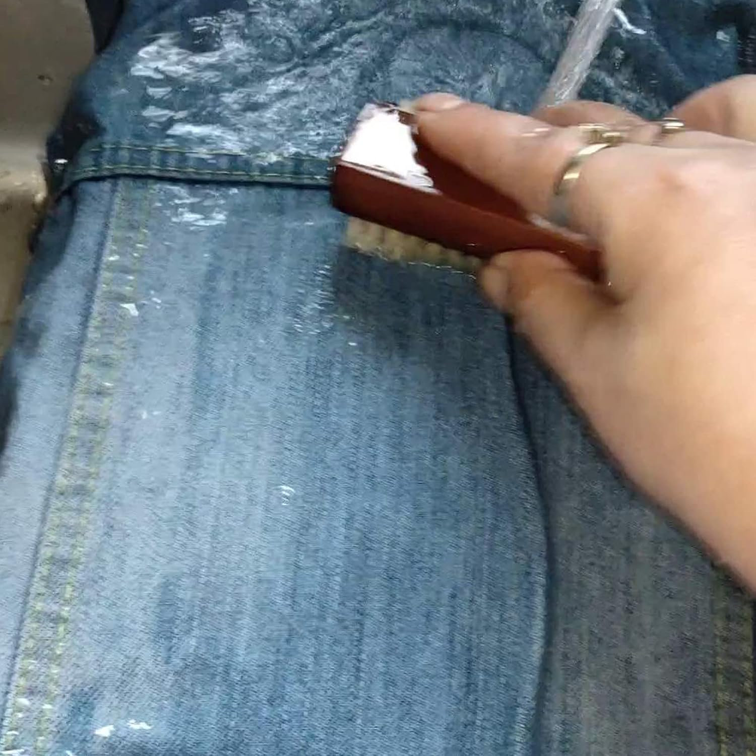 Coralpearl Wooden Nail Brush Cleaner Rosewood Two Sided in Natural 100% Boar Bristle for Cleaning Hand Finger Foot Toe, Fingernail Toenail Scrub Brush for Men Women Kids Manicure Pedicure Care (4) - 2 image number 5