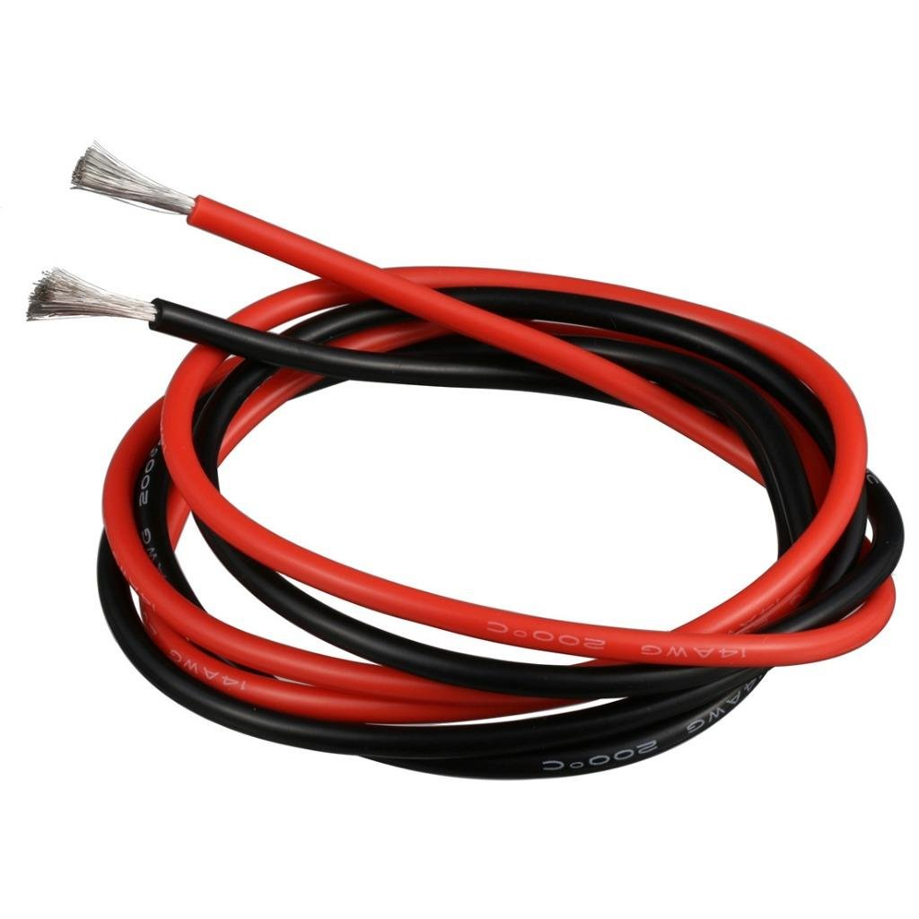 BNTECHGO 14 Gauge Silicone Wire Ultra Flexible 20 Feet High Temp 200 Deg C 600V 14 AWG Silicone Wire 400 Strands of Tinned Copper Wire Stranded Wire Model Battery Cable Black and Red Each Color 10 Ft image number 3