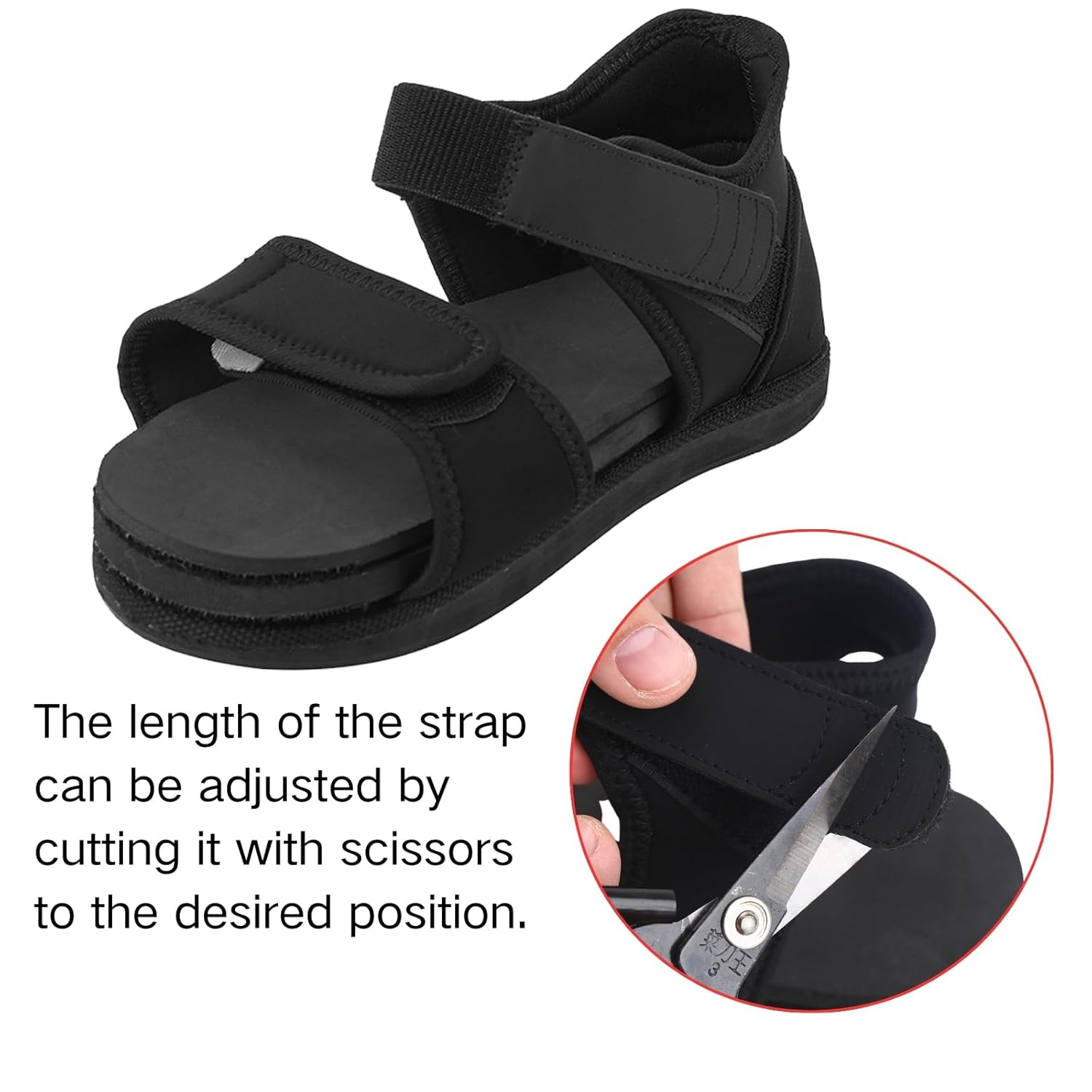 Shoe Leveler Shoe Balancer for Use with Walking Boot and Uneven Legs, Shoes Lift for Men & Women, Left or Right Foot (M) image number 6