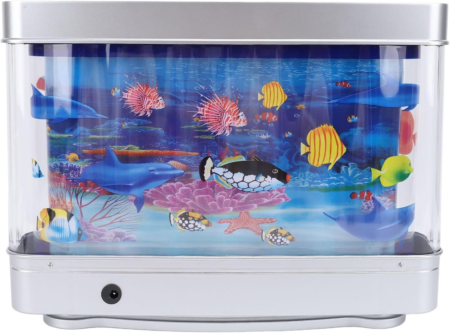 Moving Fish Tank for Kids Baby, Lifelike Aquarium Night Light with Moving Fish, Sensory Therapy Light USB Power Cat Baby, Toy Share the Wonders of Marine Life with Loved Ones image number 1