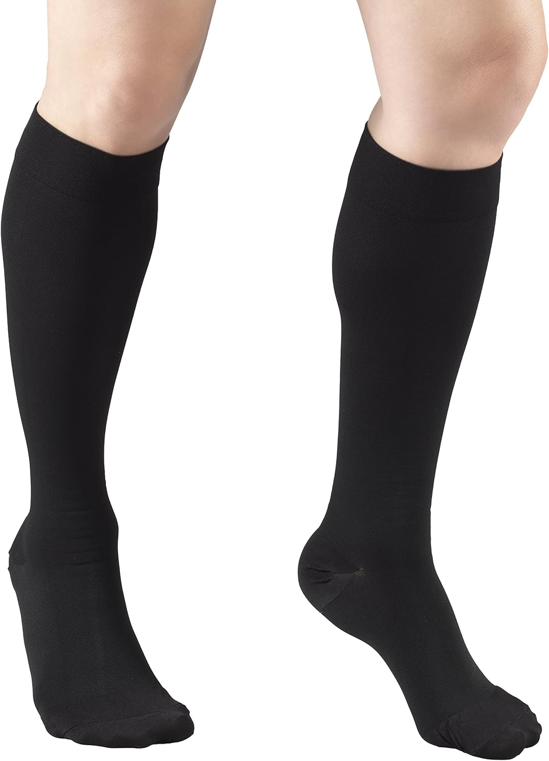 Truform 30-40 Mmhg Compression Stockings for Men and Women, Knee High Length, Closed Toe image number 1