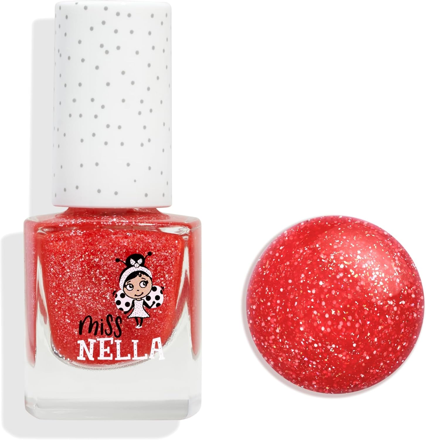 Miss Nella Fairy Kiss Lips & Tips Duo Scented Lip Gloss + Glitter Nail Polish for Children with Removable, Water-Based and Odour-Free Formula image number 2