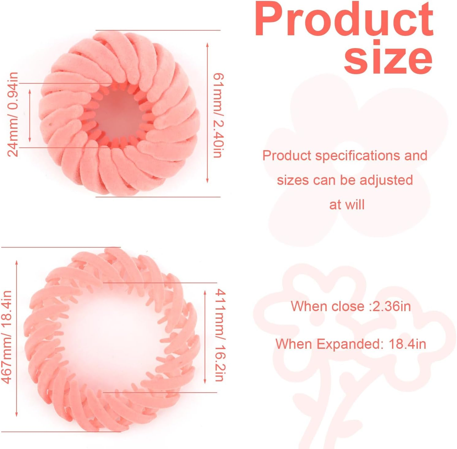 DEANKEJI Bird Nest Hair Clips, Pack of 7 Bird Nest Hair Clips, Mixed Colour, Hair Clips, Women'S Adjustable Size Updo Hairstyles, Aid for High Ponytail, Curly Hair, Long Hair image number 1