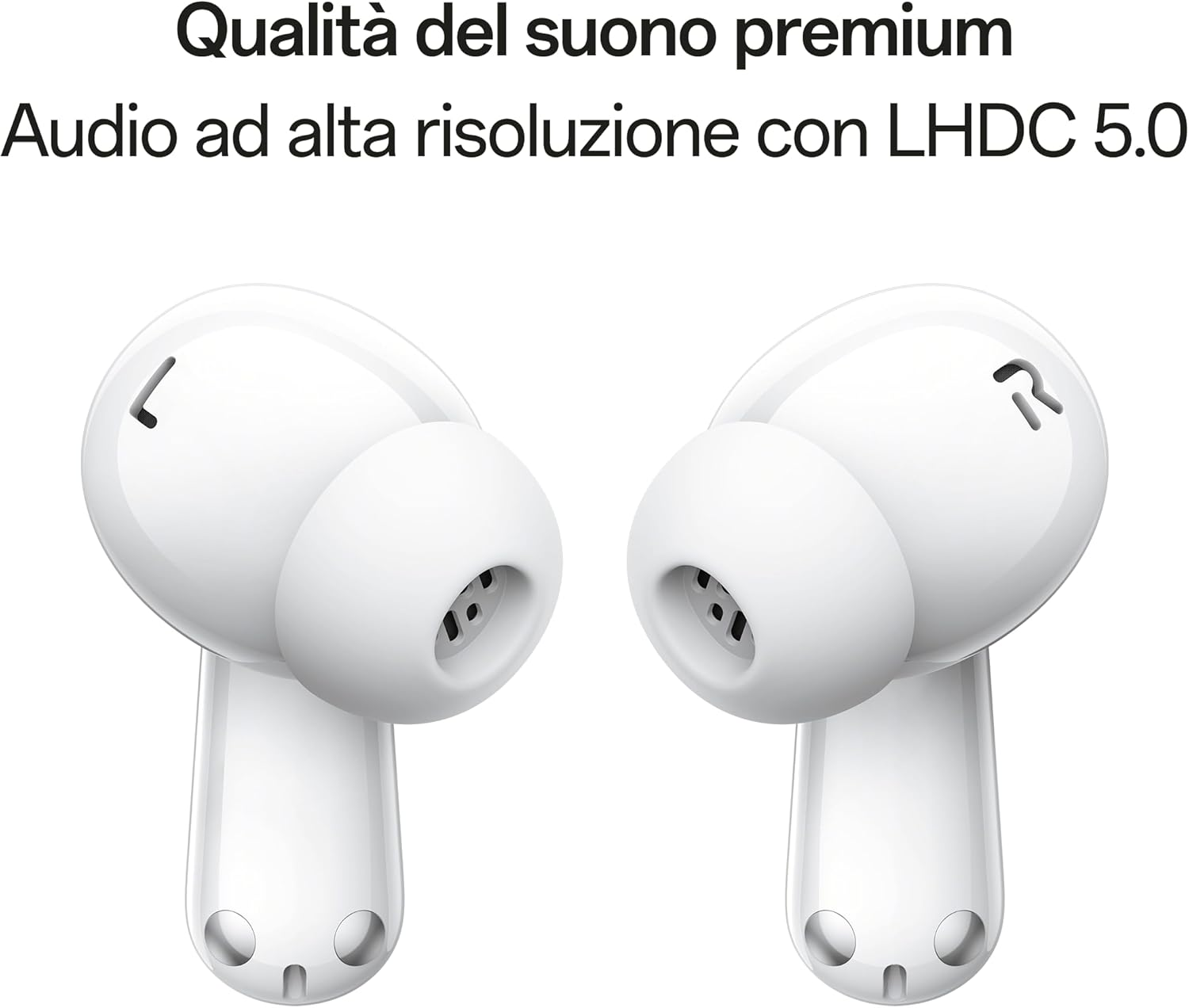 Oppo Enco Air4 Pro True Wireless Earphones, 44H Autonomy, Titanium Driver 12.4 Mm, Bluetooth 5.4, Touch Controls, AI Noise Cancellation, Android and Ios, IP55, [Italian Version],White image number 1