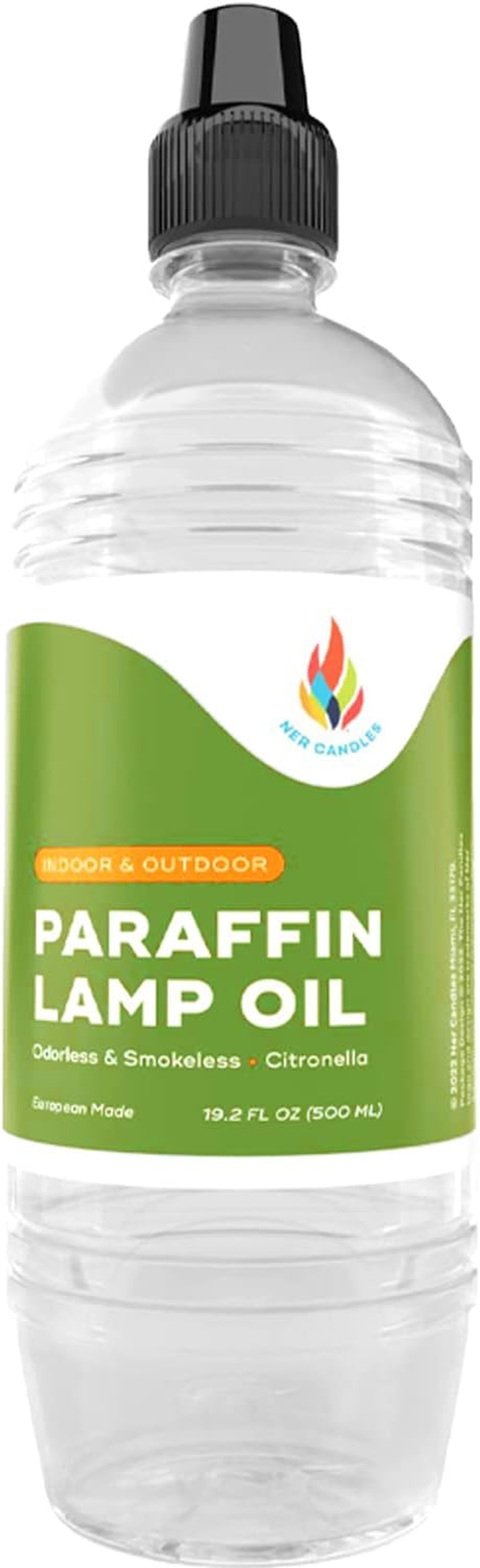 The Dreidel Company Citronella Liquid Paraffin Lamp Oil - Smokeless, Ultra Clean Burning Fuel for Indoor and Outdoor Use (1 Liter Bottle) image number 2