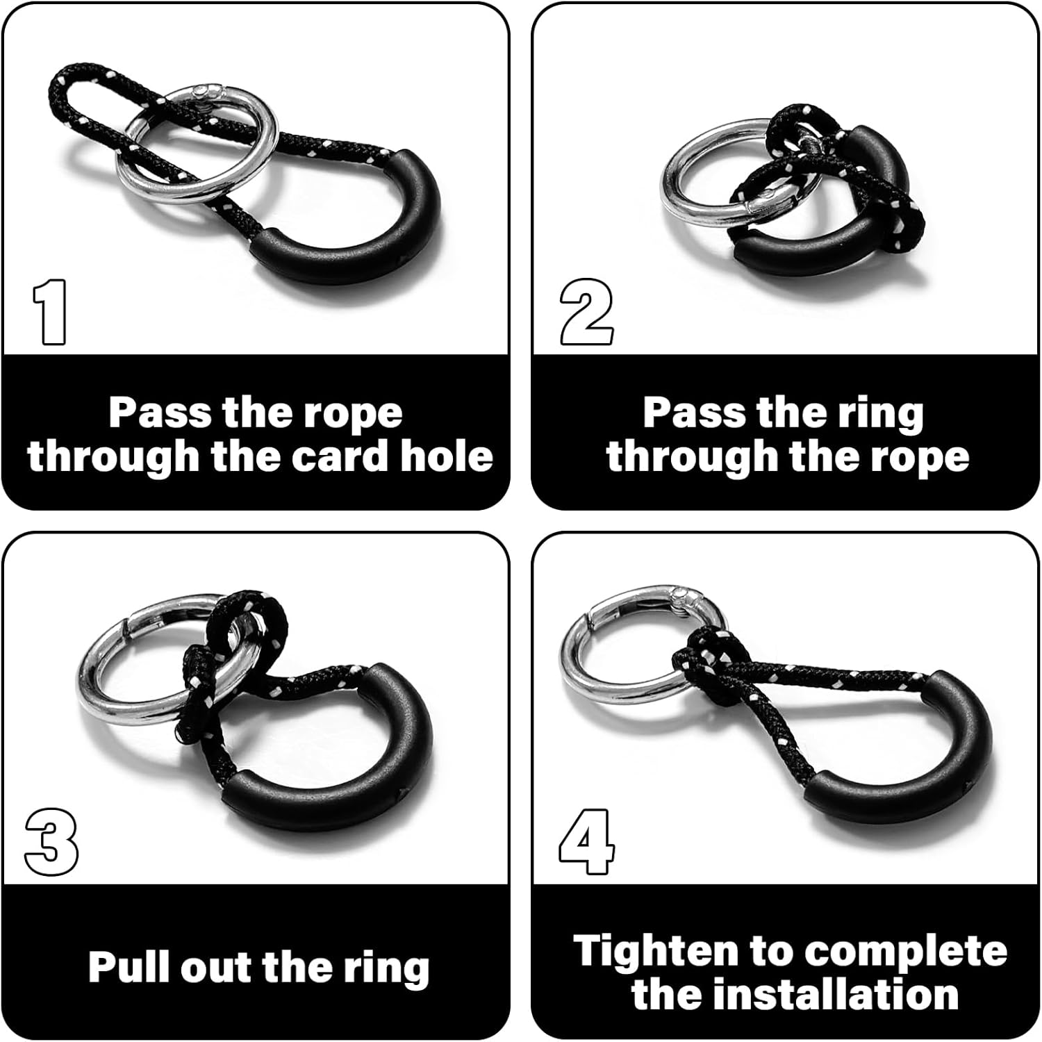 BEZANU Zipper Pull Tabs, 10 PCS Replacement Zipper Tags for Clothes, Backpacks, Tents, Luggage (Black and White Dots) image number 1