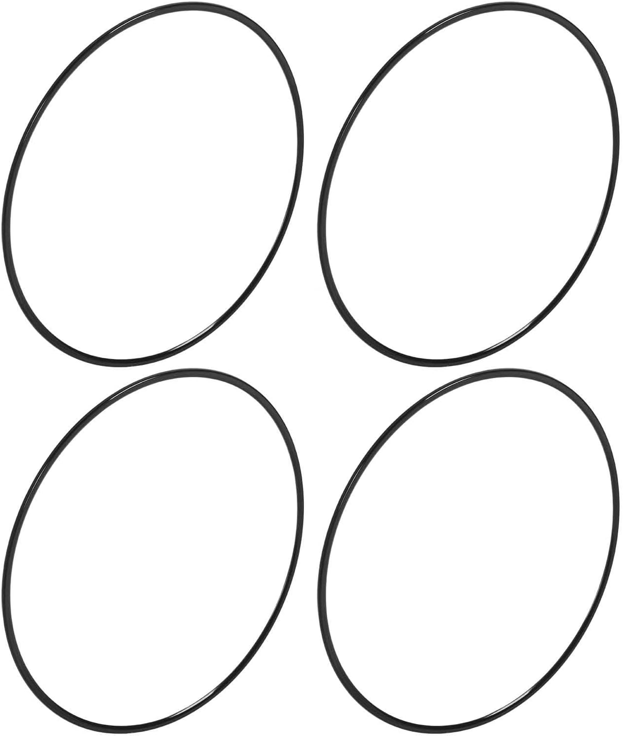 Jiawu 4Pcs Wheel Rim Protector, Car Wheel Rim Protectors Guard Strip for 19In Hub, Hub Protection Ring, Universal Automotive Tire Trim, Easy to Install (Black) - Black image number 5