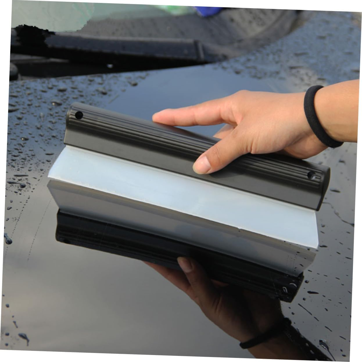 Healeved Pcs Window Squeegee Car Body Cleaning Squeegee Window Cleaning Car Mirror Wiper Screen Cleaner image number 3