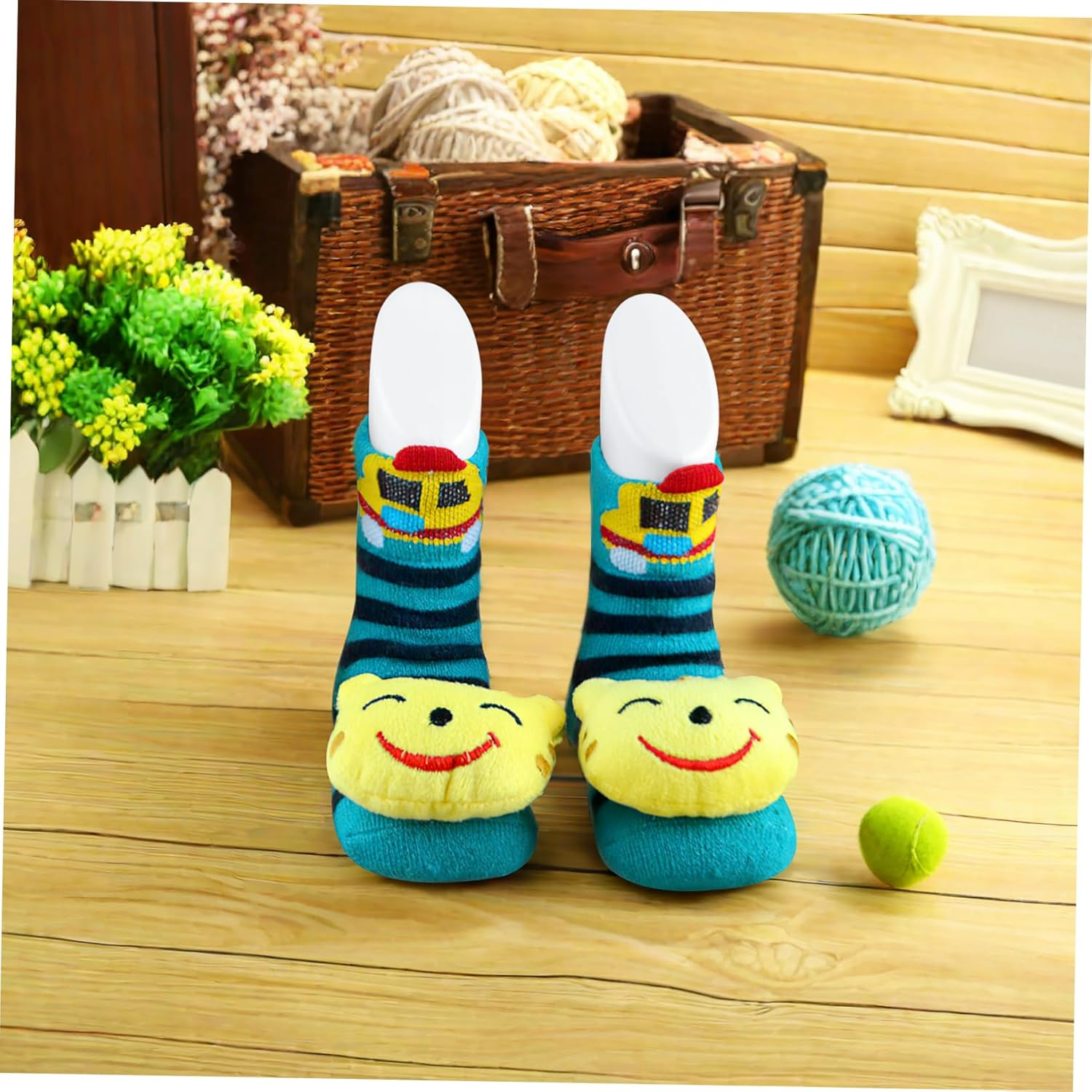 Ciieeo 4Pcs Foot Mold Plastic Small Foot Model Shoe Mannequin Shop Accessory for Displaying Boy Girl Shoes image number 2