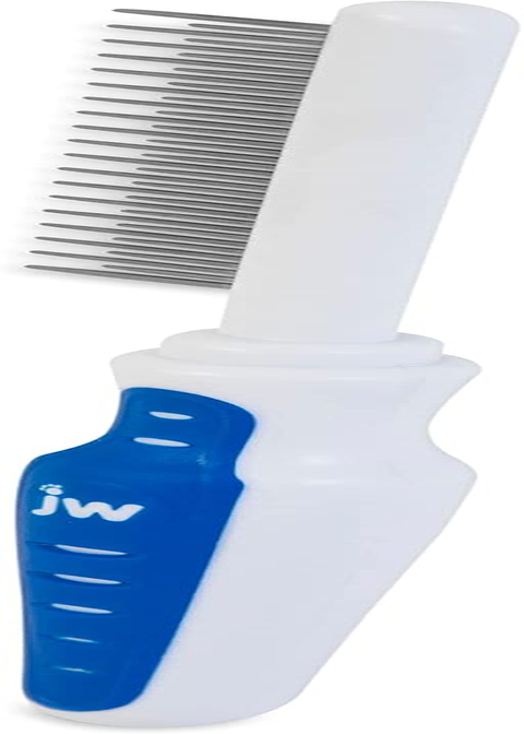 JW Grip Soft Shedding Comb, Grey/Yellow, 1 image number 2