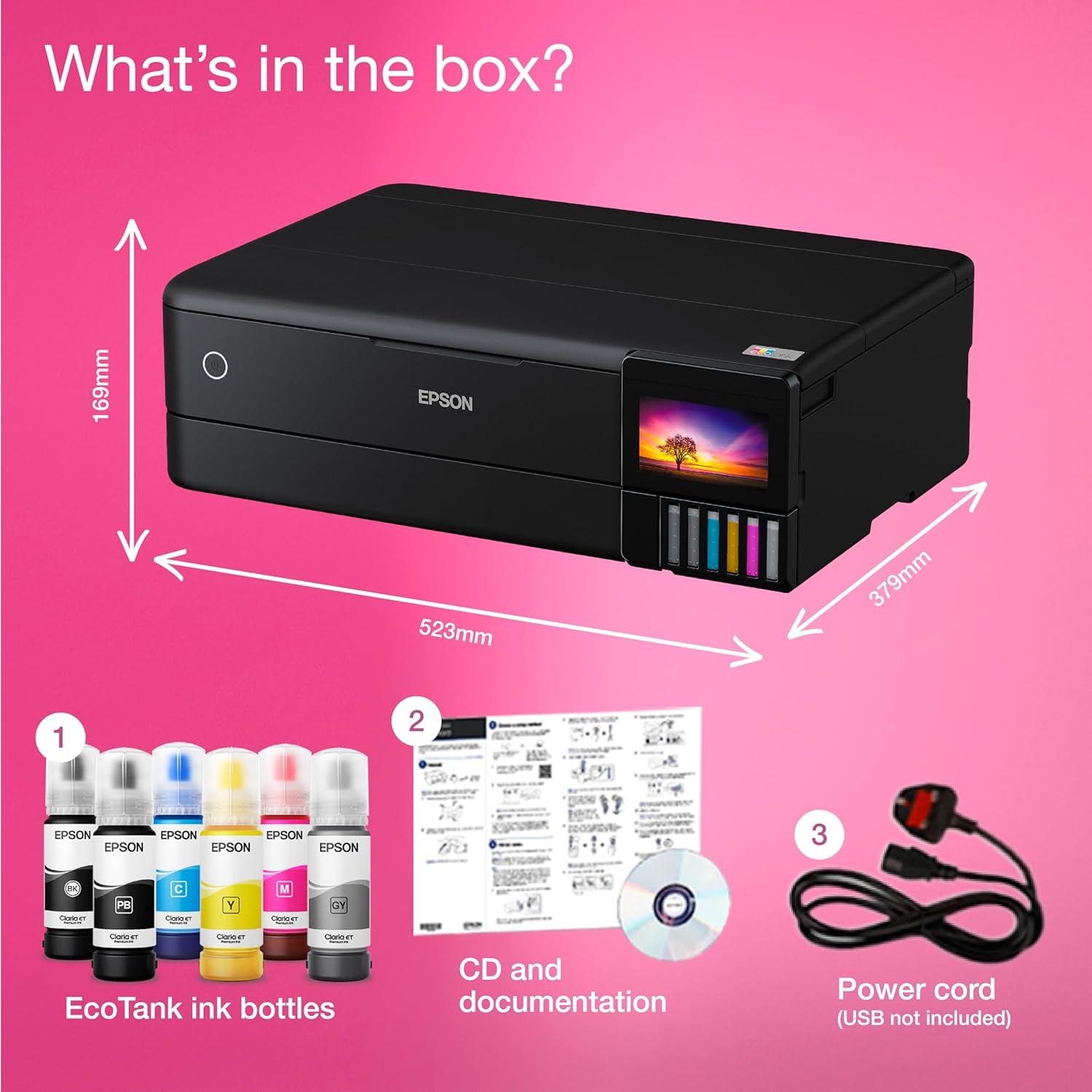 Epson Ecotank ET-8550 A3+ Wi-Fi Ink Tank Photo Printer image number 5