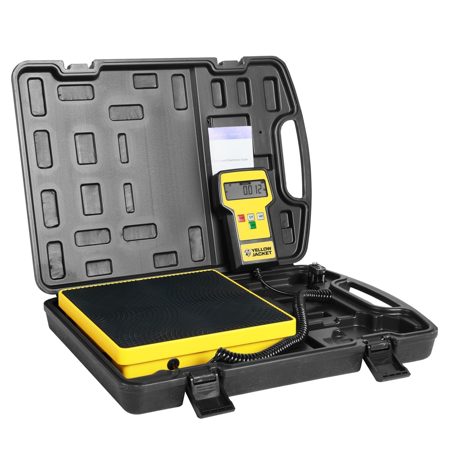 YELLOW JACKET Refrigerant Scale - 110 LBS HVAC Freon Scale with High Precision Electronic Weight Measurement, Portable Case for Refrigerant Recovery Tanks image number 4