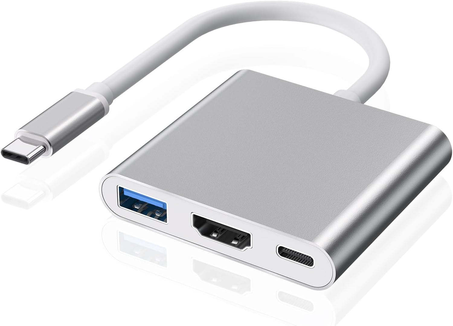 GOPALA USB C to HDMI Multiport Adapter, 3-In-1 4K HDMI to USB-C Adapter with 100W PD & USBA 3.0 Port Multiport Digital AV Converter for Macbook Pro/Air/Ipad/Iphone15/ 16/Laptop/Monitor/Switch image number 5