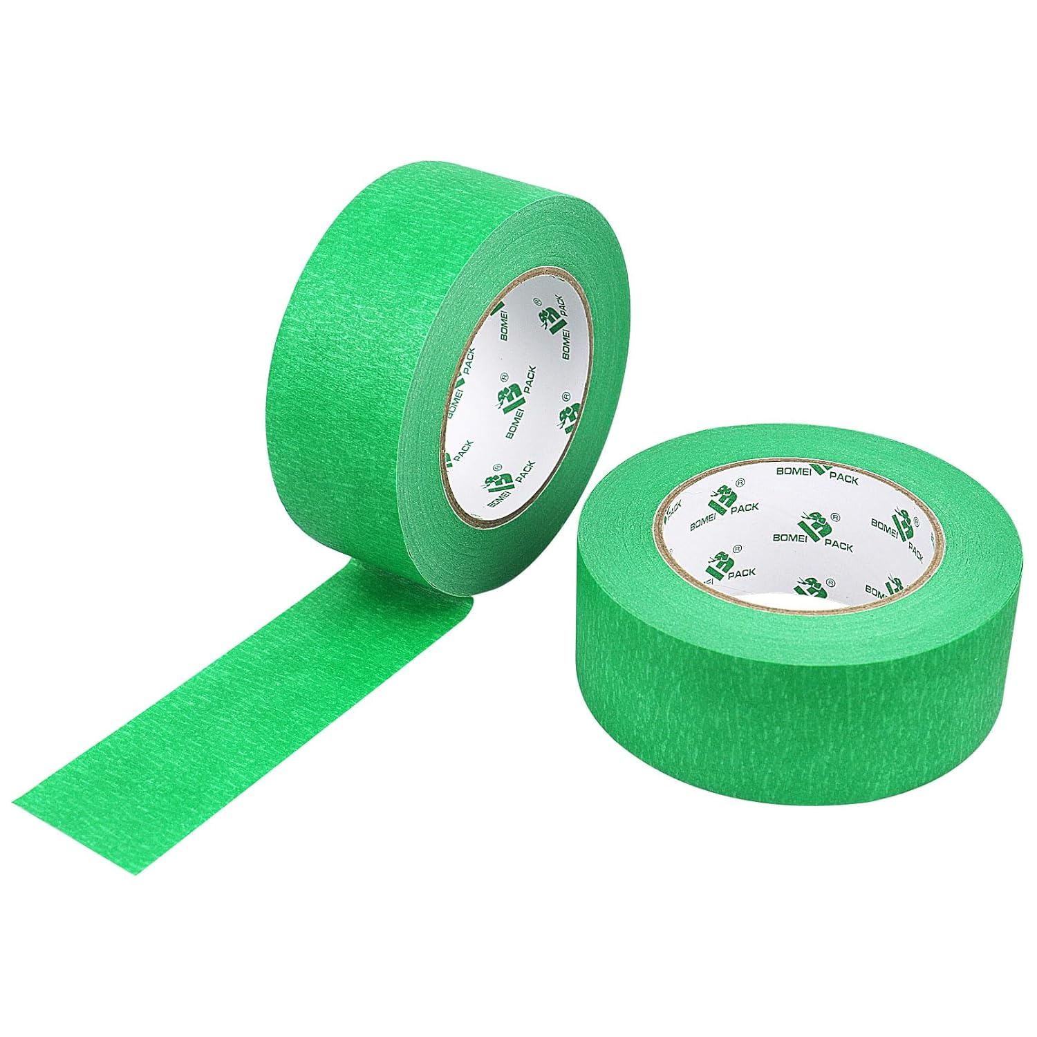 Green Masking Tape Decorative Writable Green Painters Tape for Arts & Crafts,2 Rolls Pack, 48Mm X 30M per Roll BOMEI PACK image number 6