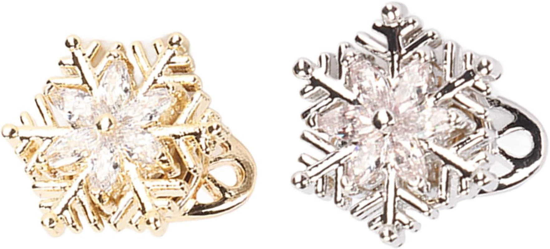 Snowflake Nail Decoration Rotatable Shiny 3D Christmas Nail Art Decor Attractive for Daily Holiday 2Pcs image number 3