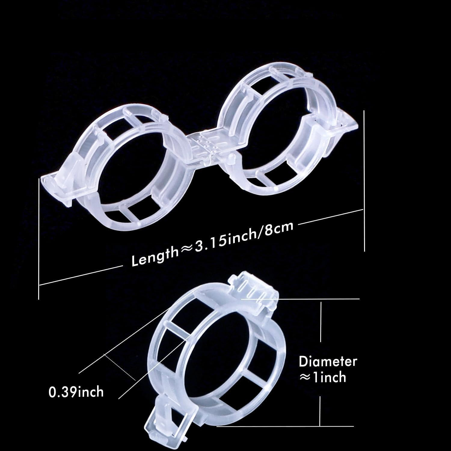 200 Plastic Plant Clips, Upright Growth for Healthier Plants