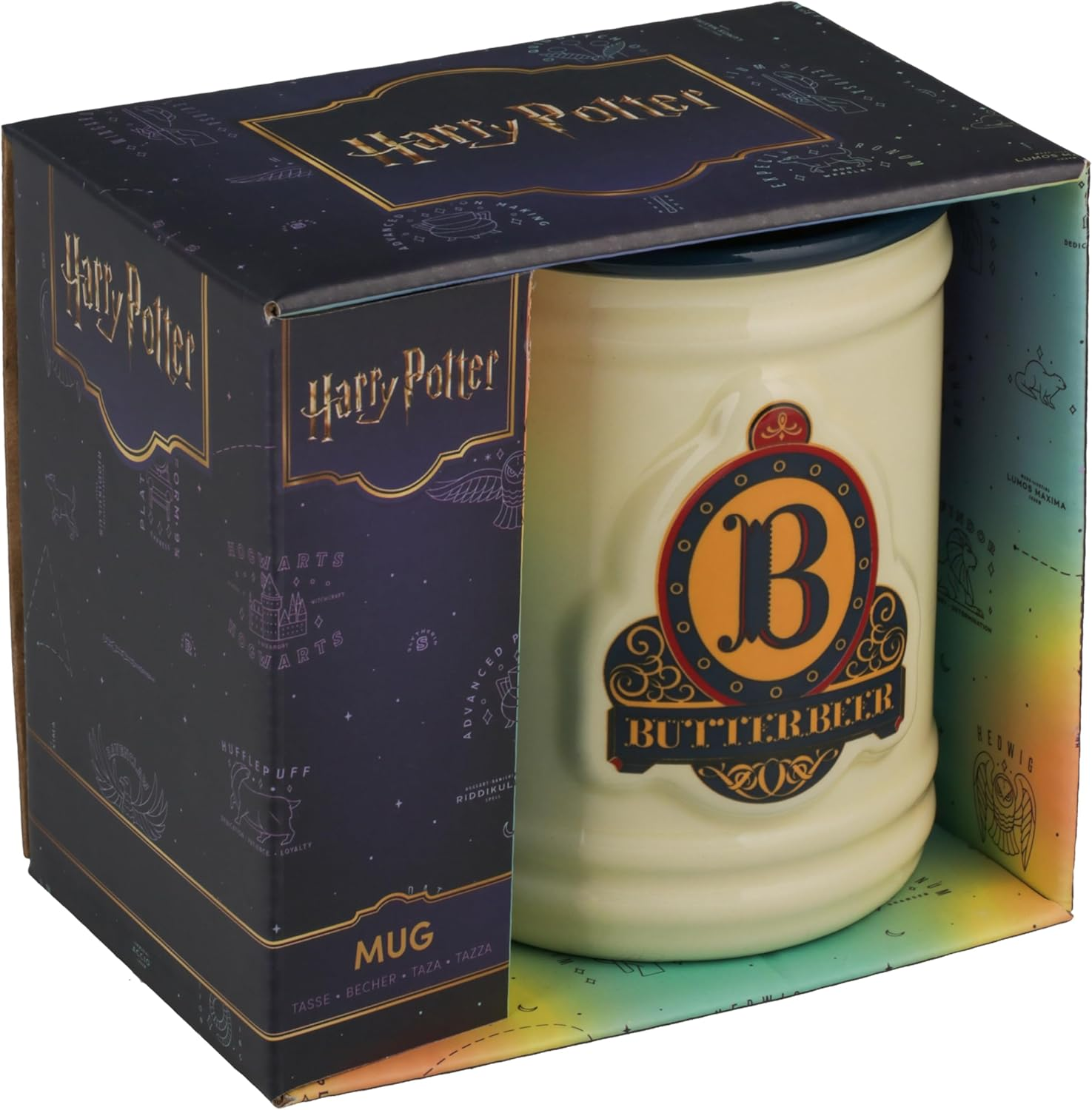 Harry Potter Butterbeer Mug, Officially Licensed Wizarding World Collectible, 350Ml Ceramic Cup for Coffee, Tea and More, Three Broomsticks Inspired Gift for Pop Culture Fans image number 3