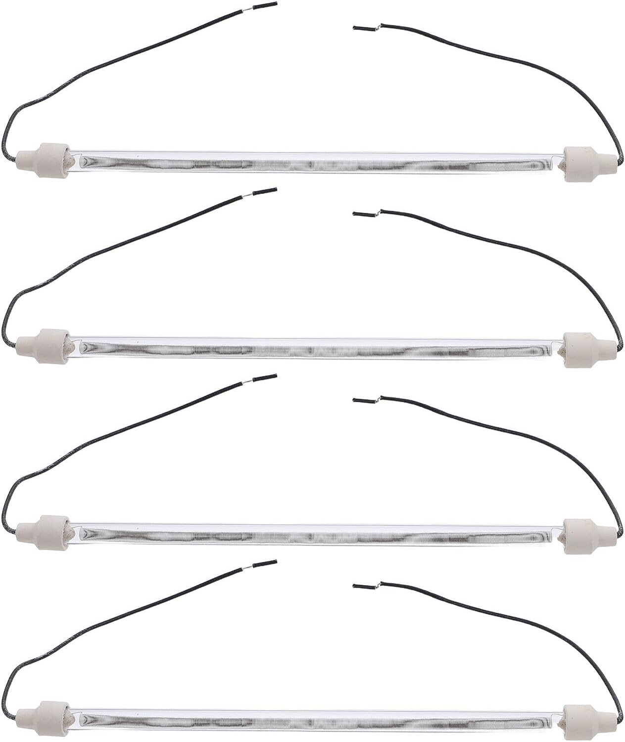 BESPORTBLE 4Pcs Heat Lamp Tubes with Wire Replacement Heating Elements for Oven Chicken Coop Heater Indoor Pet Warmer Outdoor Patio Heating Accessories