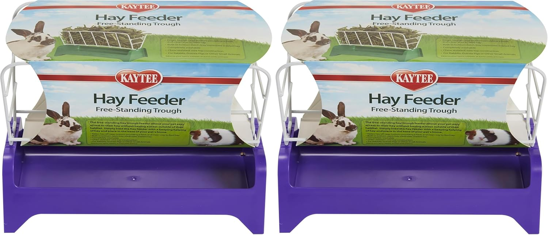 Kaytee Free Standing Trough Hay Feeder Assorted 7 Inches image number 1
