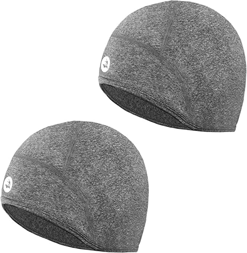 EMPIRELION Lightweight Thermal Skull Cap Ears Warm Cycling Helmet Liner Winter Running Beanie Hats Sweat Wicking