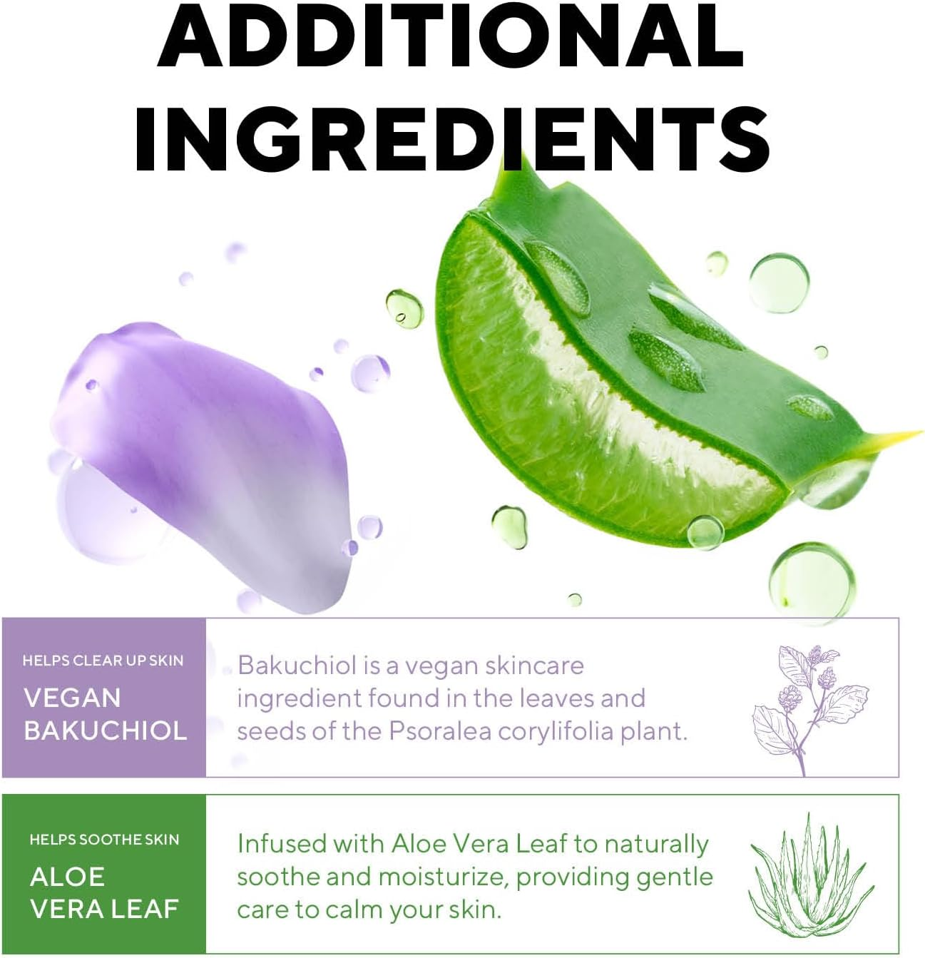 Pimple Patches, 2 Size Hydrocolloid Acne Patch for Zits and Blemishes, Bakuchiol & Aloe Vera, Korean Skin Care, Hassle Free Use &ndash; Dermatology Tested image number 6