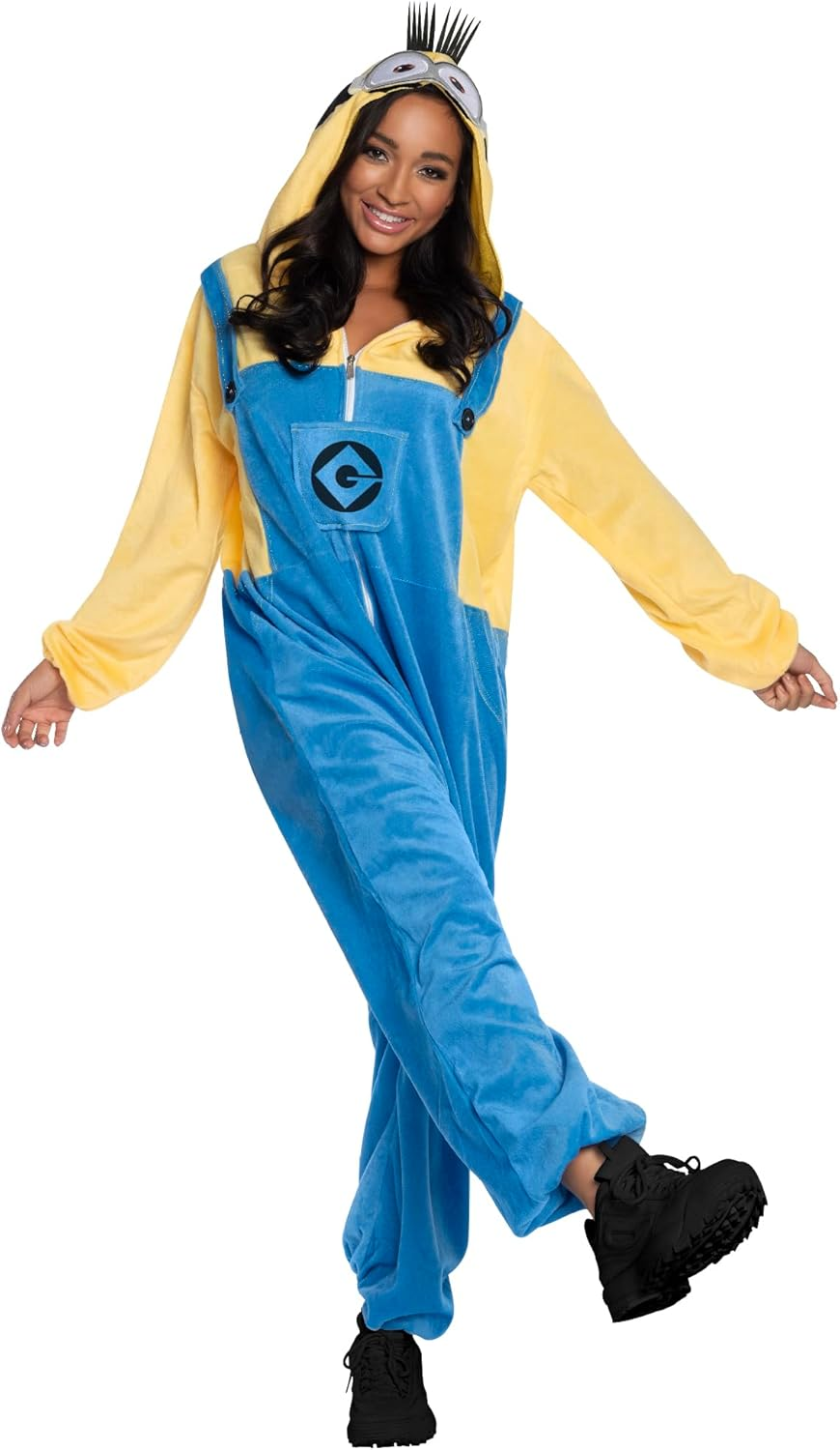 Rubies Official Illumination'S Despicable Me 4, Minion Tim Unisex Onesie, Adult Fancy Dress